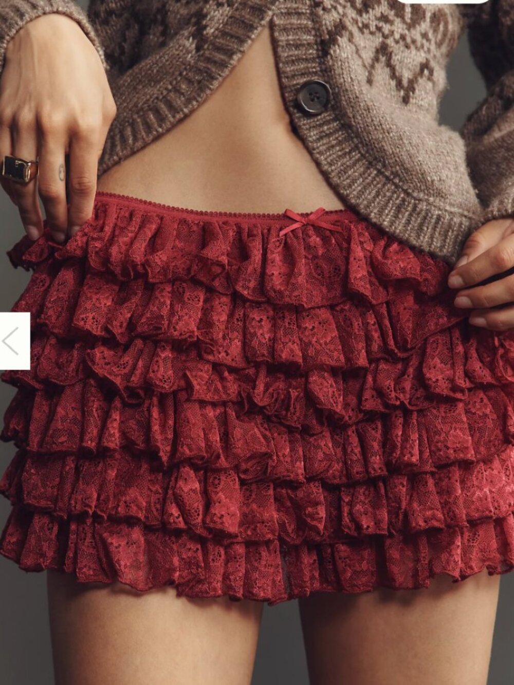 Anthropologie Frolic Martha lace shorts ruffle